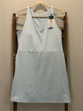 GAP Light Blue Sleeveless V-Neck Dress
